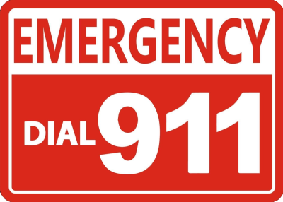 In case of emergency, dial 9-1-1