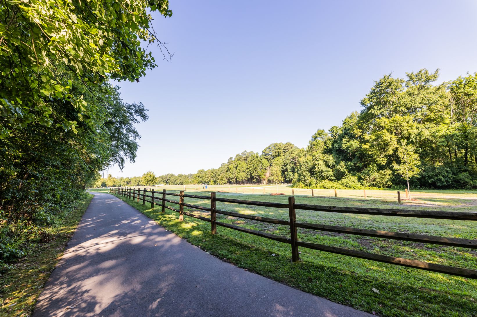 Crabtree Creek Greenway area near field
